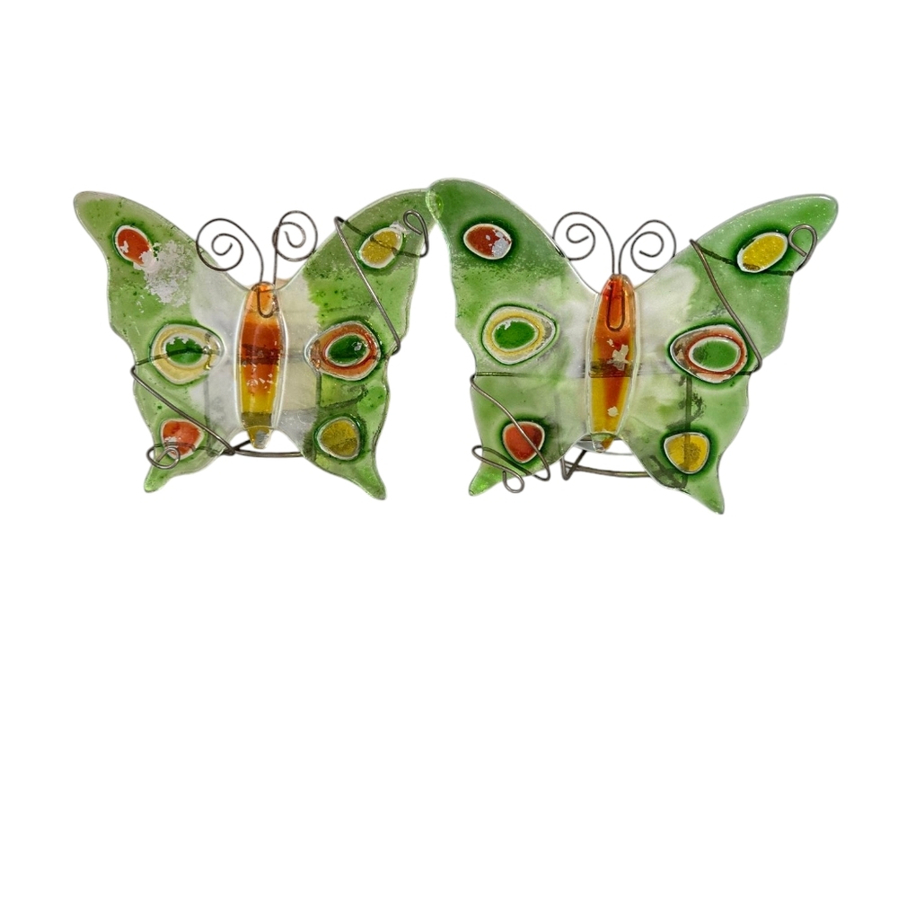 Butterfly Design Votive Candle Holder Bundle Of 2